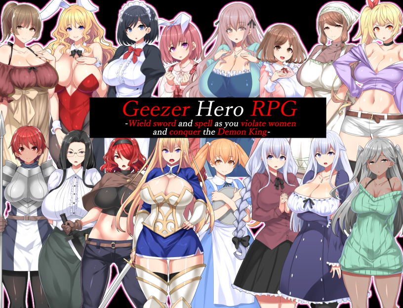 Geezer Hero RPG - Wield sword and spell as you violate women and defeat the Demon King.【ENG Ver.】